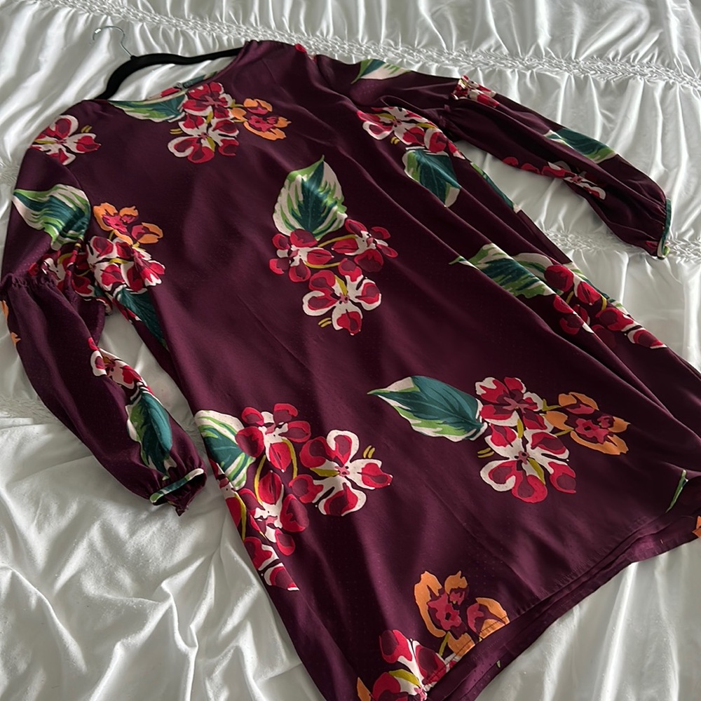 EUC LOFT floral print dress